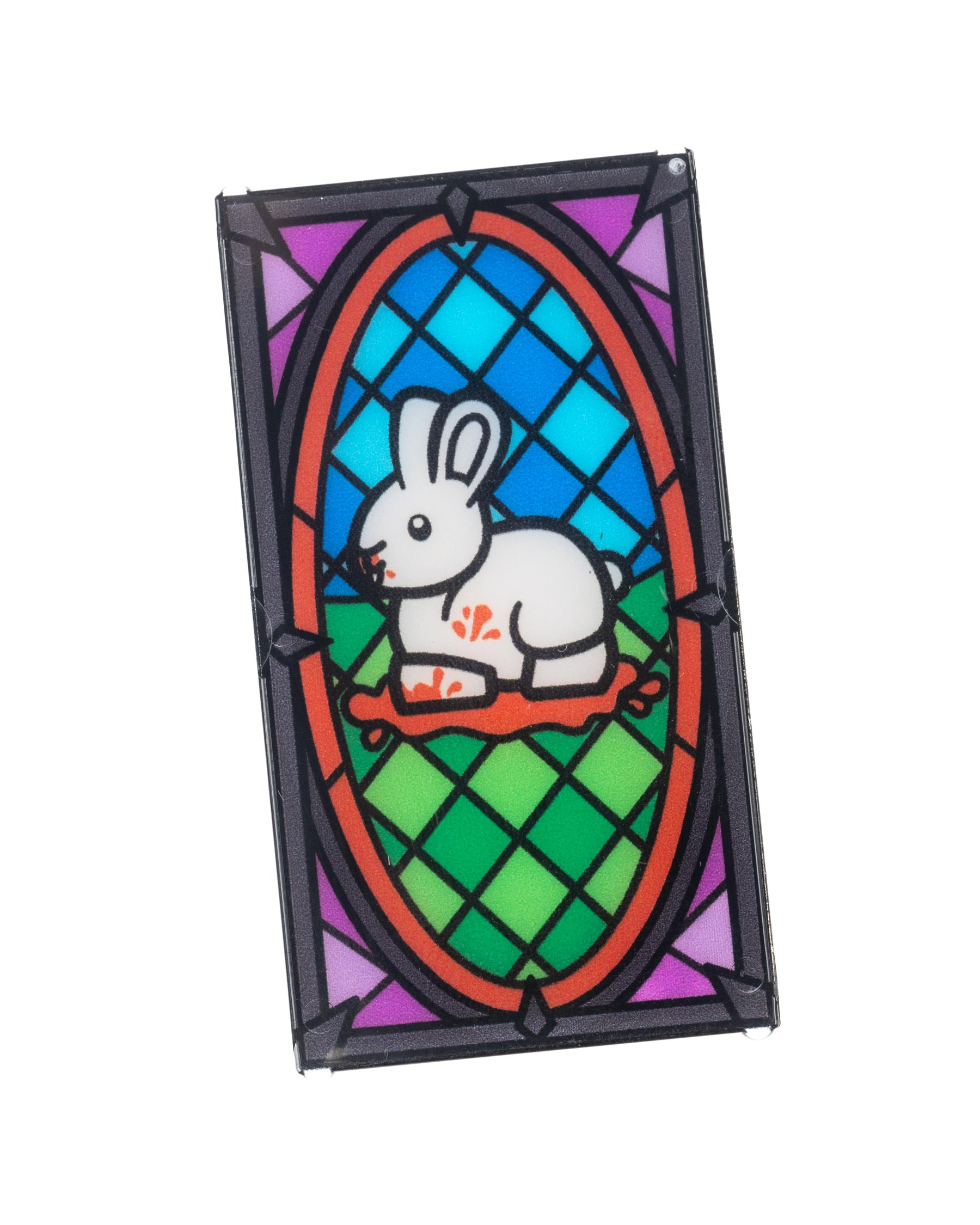 Killer Rabbit Stained Glass Window 1x4x6 – ktownbricks