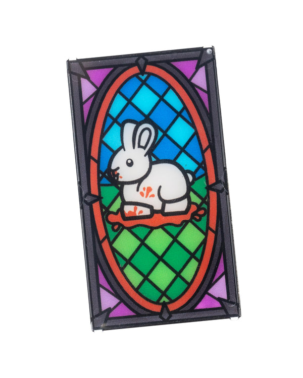 Killer Rabbit Stained Glass Window 1x4x6