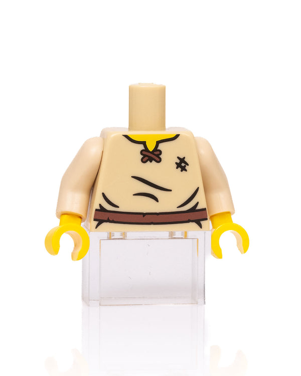 Medieval Tunic Torso - Yellow Neckline
