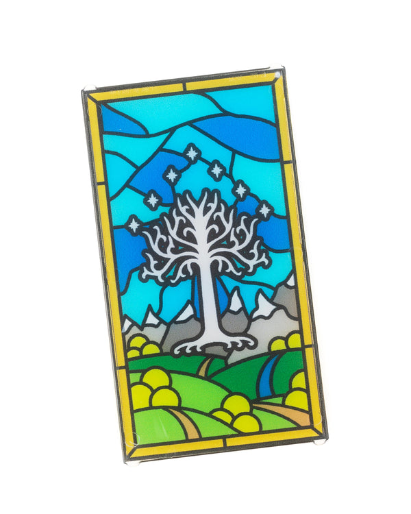 White Tree Realm Stained Glass Window 1x4x6