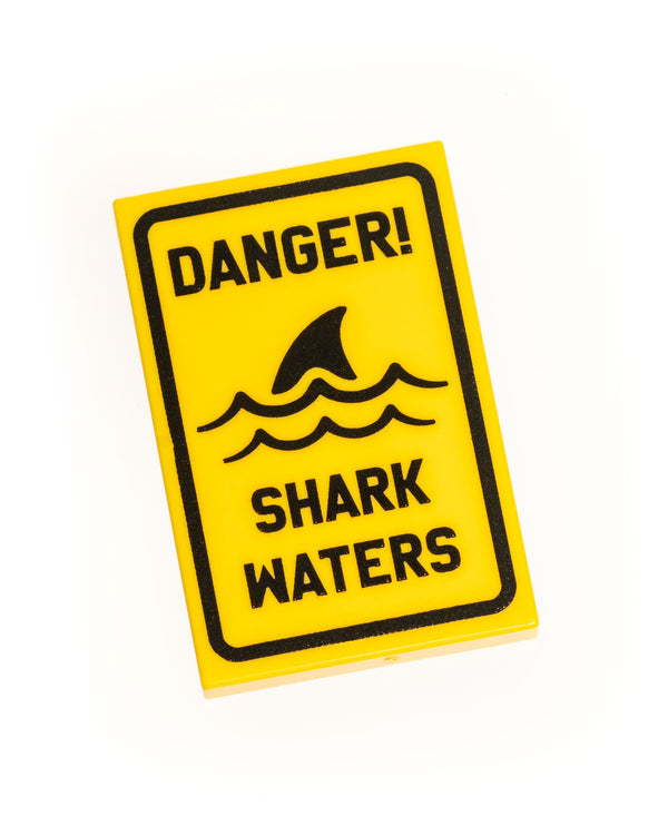 Danger Shark Waters Tile