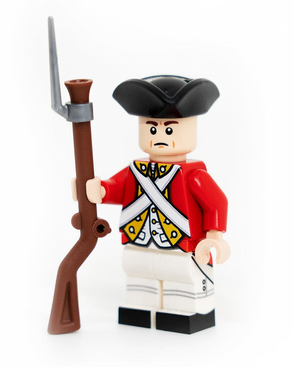 Custom LEGO Revolutionary War British Redcoat Gold Trim Minifigure