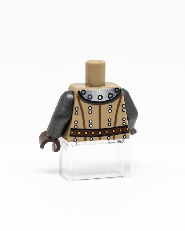 Custom LEGO Medieval Torso Back Dark Tan
