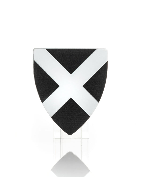 Saint Andrew's Cross Shield - Black